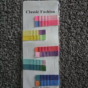 50-count COLORFUL wavy HAIR PINS bobby pins BARRETTE accessory VIBRANT